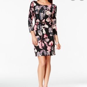 Floral Belted Dress